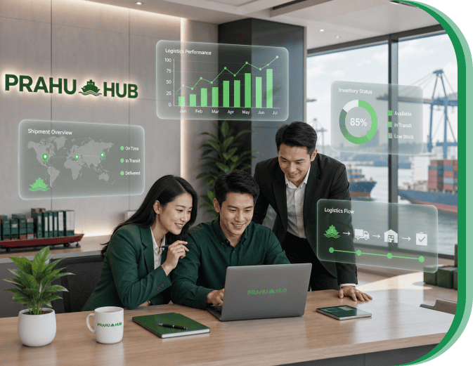 Ilustrasi platform Prahu Hub